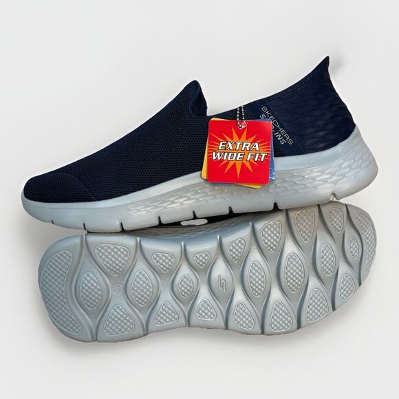 Skechers Mens Slip-ins Go Walk Flex Sz 10 WW 216491WW Navy Blue Walking Sneaker main image 10
